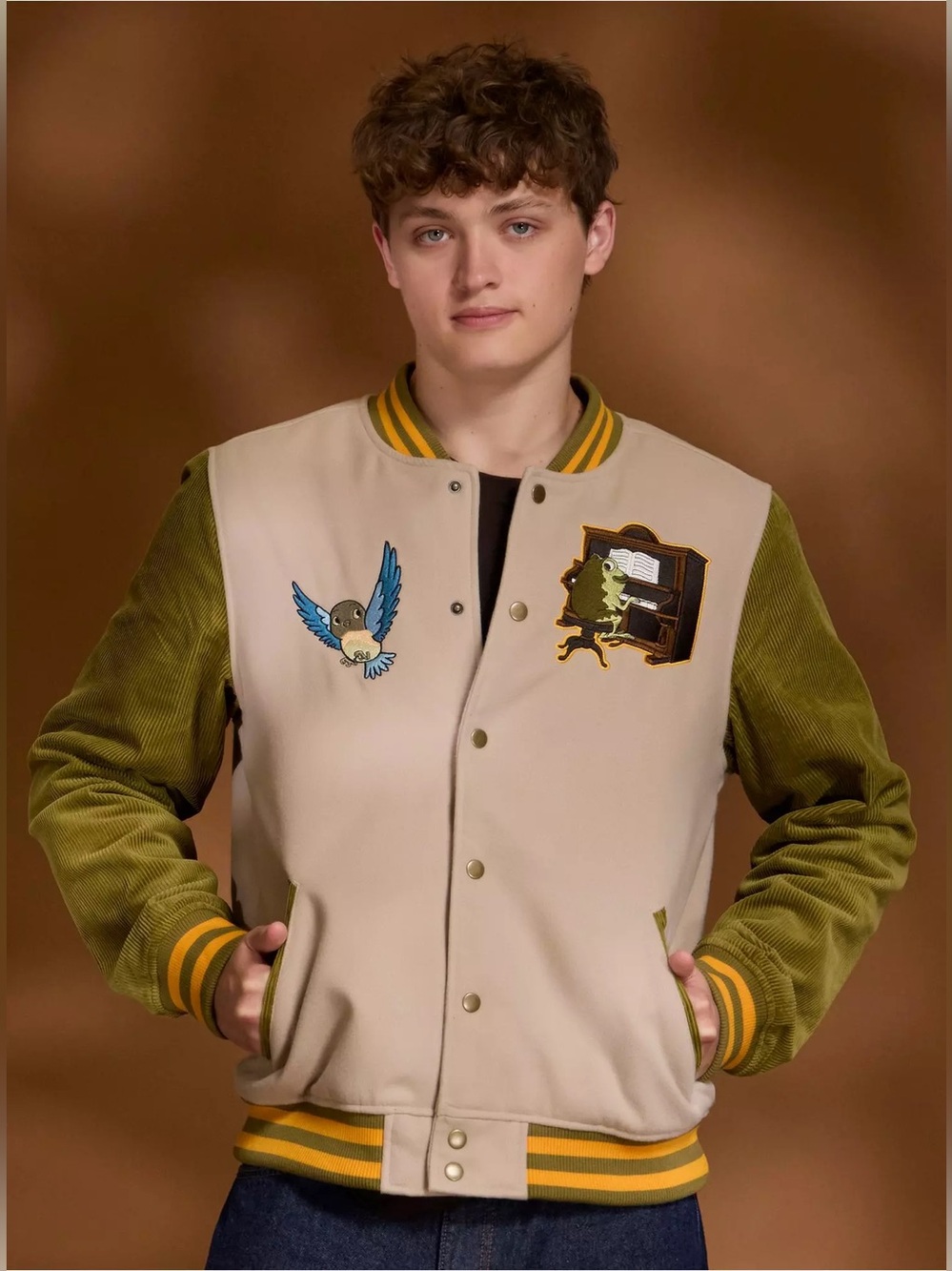 Over The Garden Wall Characters Varsity Jacket 2X